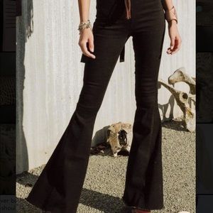 Three Birds Nest black bell bottoms!